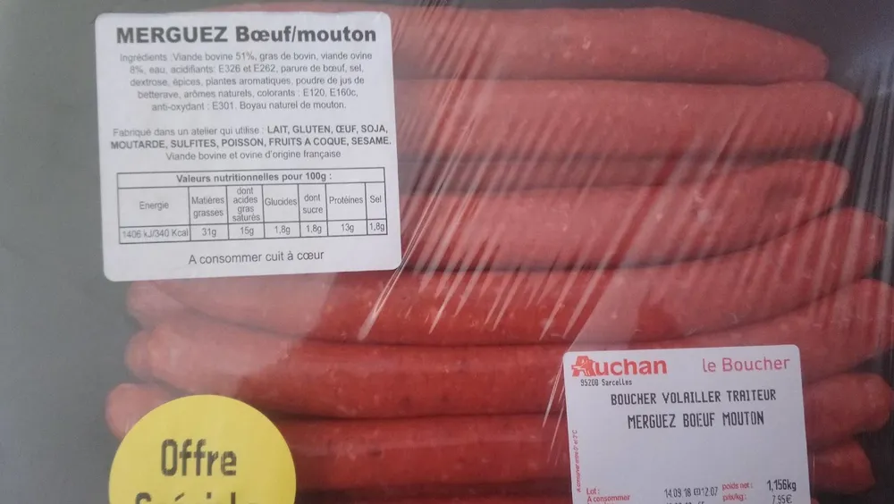 Boucher volailler traiteur merguez bœuf mouton