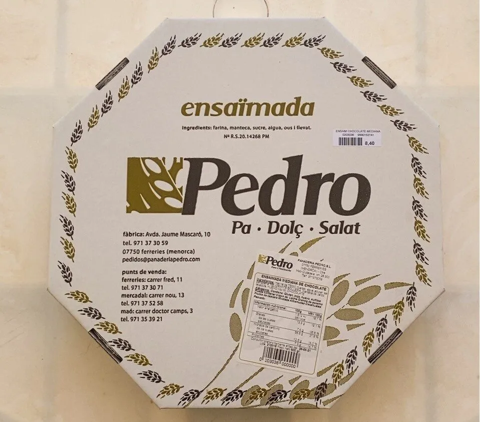 Ensaimada de chocolate
