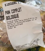 Pain complet biologique