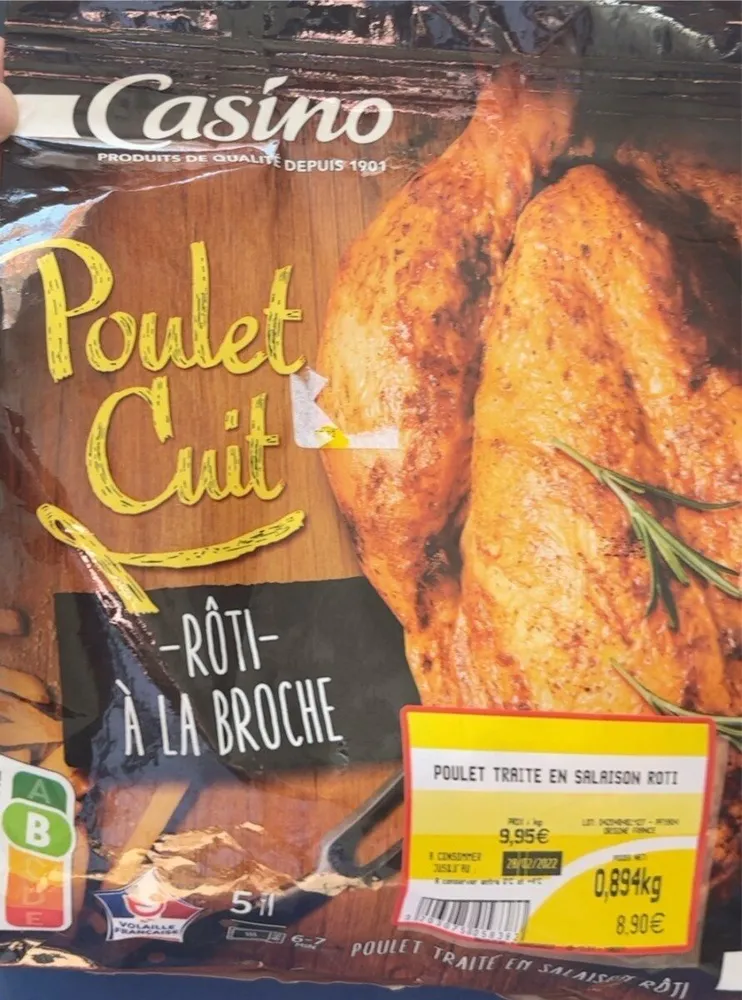 Poulet cuit