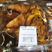 3 croissants + 3 pains chocolat + 3 pains raisin