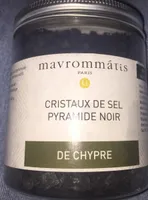 Cristaux de sel pyramide noir de chypre