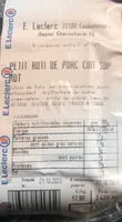 Petit roti de porc cuit