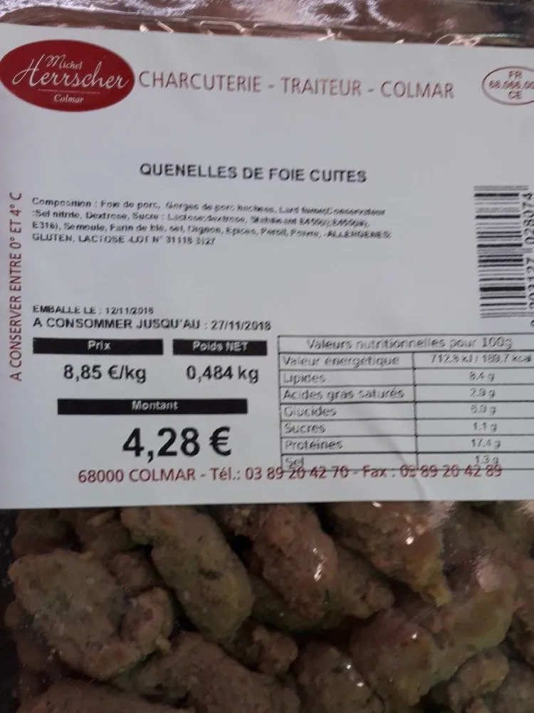 Quenelles de foie cuites