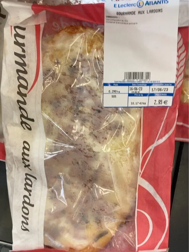 Brucheta gourmande lardon