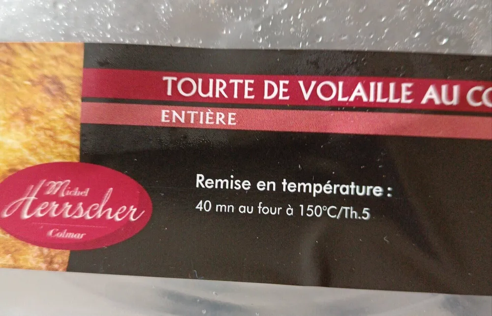 Tourte de volaille au cognac