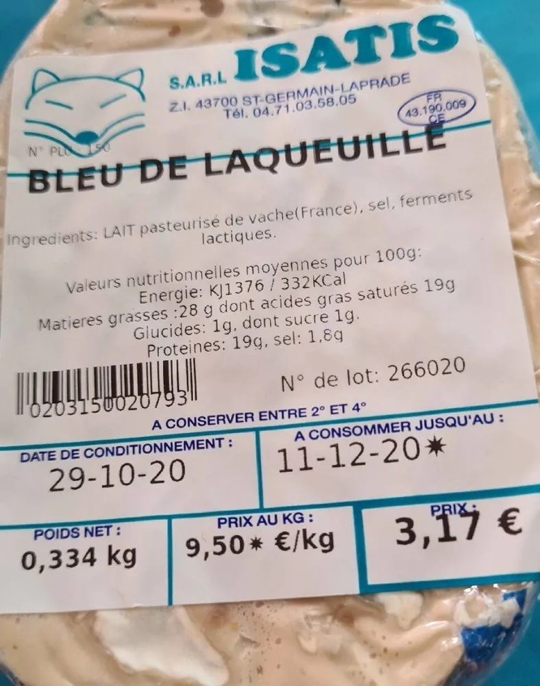 Bleu de laqueuille