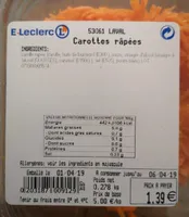 Carottes râpées