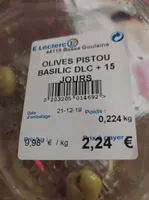 Olives pistou basilic