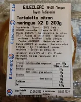 Tartelette citron meringue