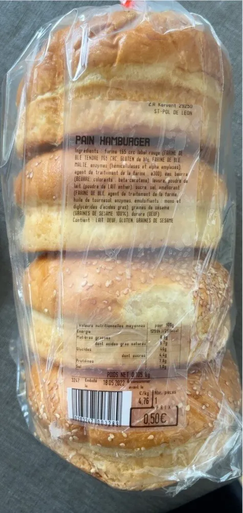 Pain hamburger