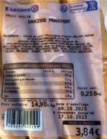 Saucisse de francfort