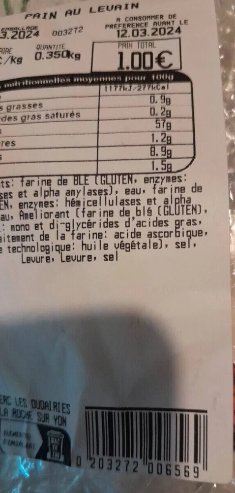 Pain au levain
