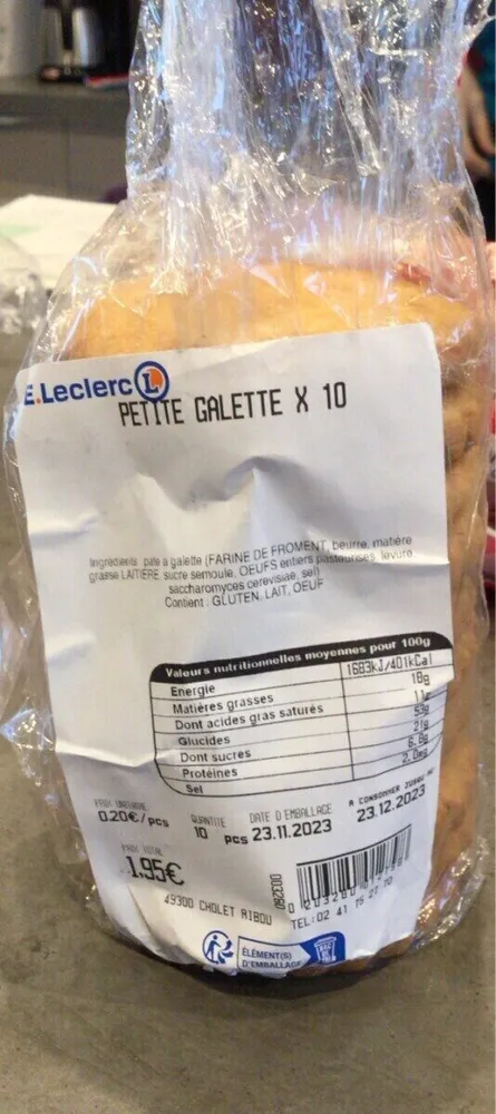 Petites galettes X10