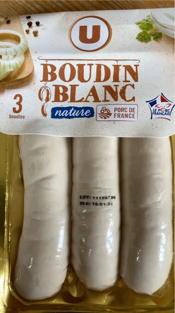 Boudin blanc nature
