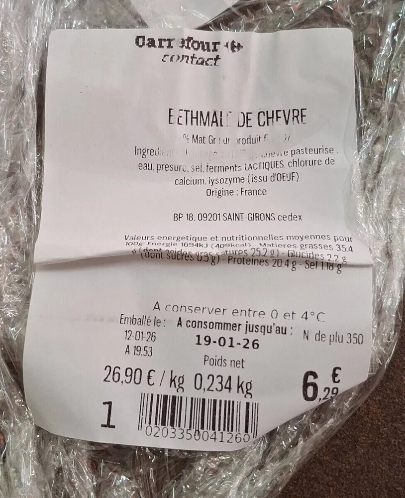 Bethmale chevre