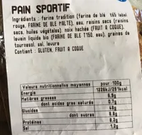 Pain sportif