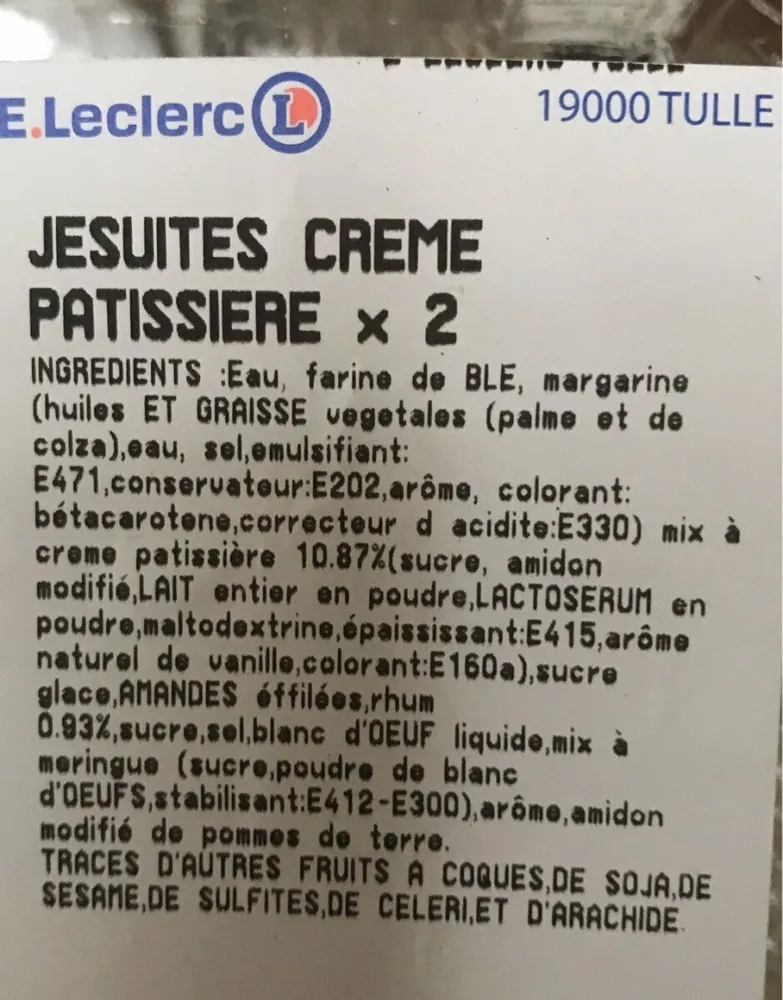 Jesuite creme patissiere