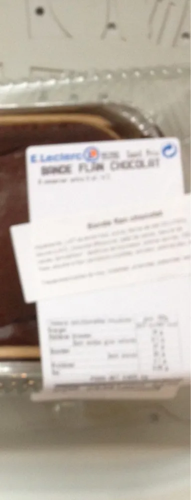 Bande flan chocolat