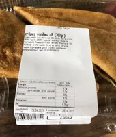 Crêpes vanilles x6 (360gr)