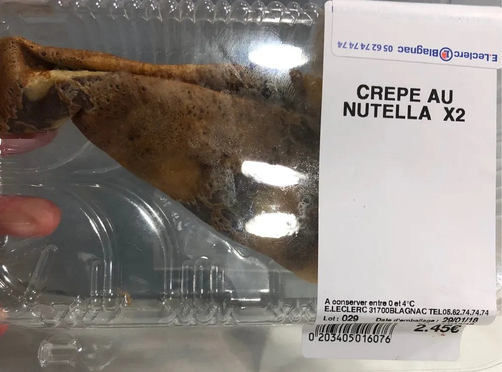 Crepe au nutella leclerc