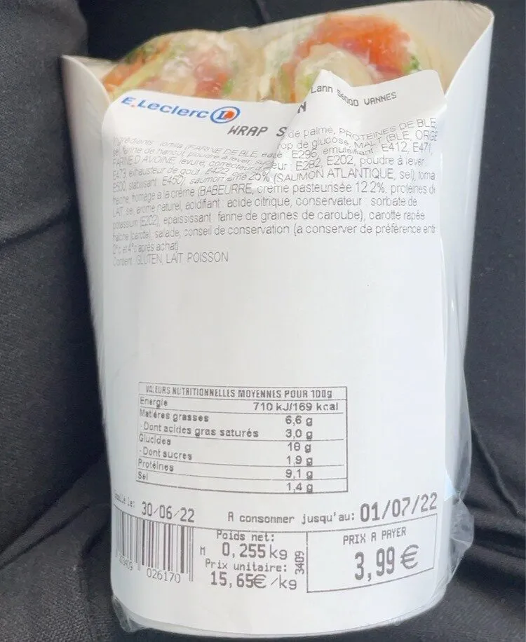 Wrap saumon