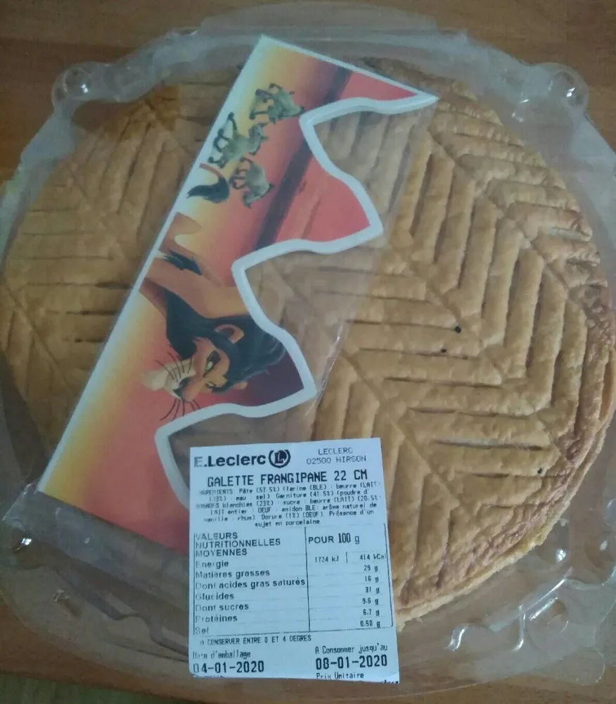 Galette frangipane
