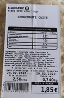 Choucroute cuite