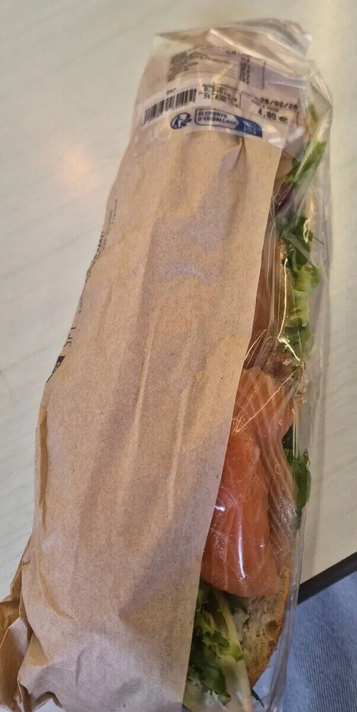 sandwich au saumon fumé