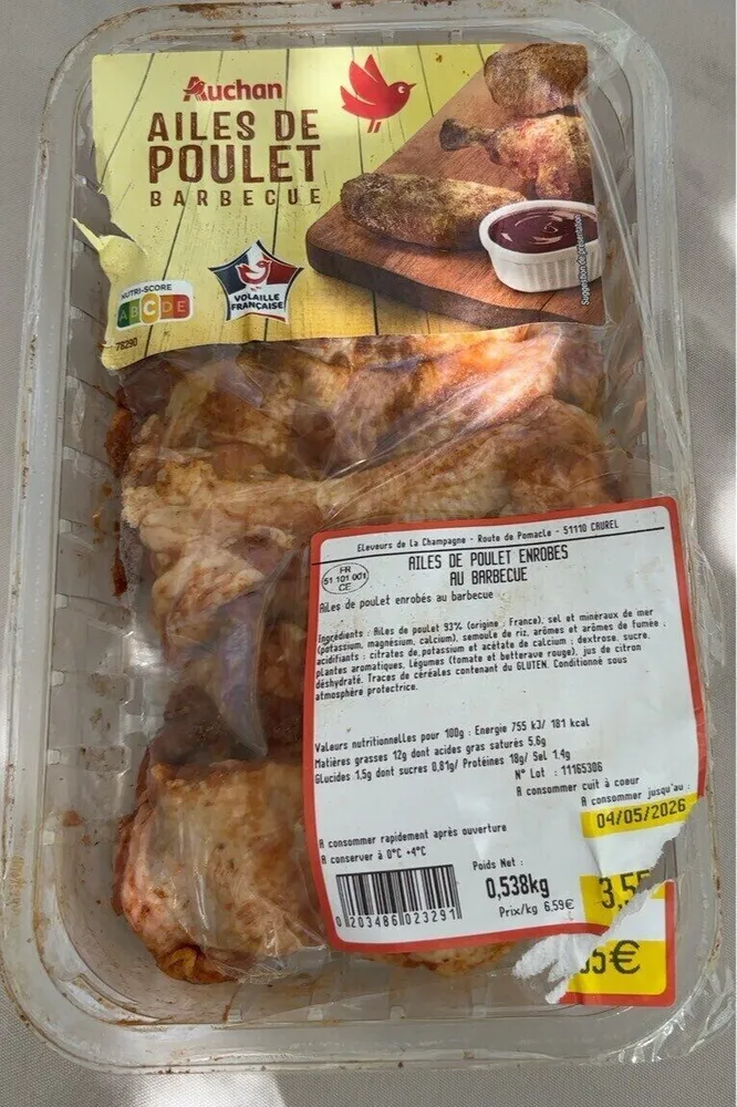 Ailes de Poulet barbecue
