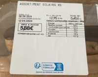 Assortiments d’eclairs