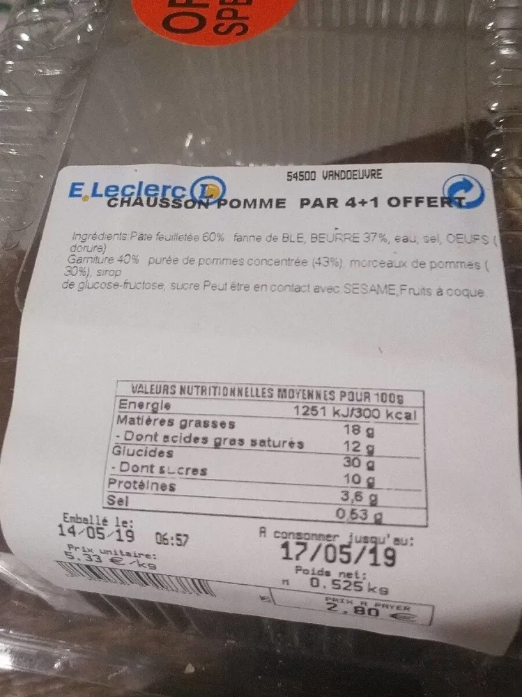 Chausson pomme