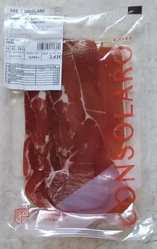 Jambon sec serrano