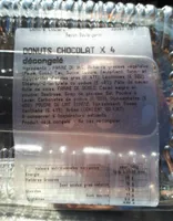 Donut chocolat x4 décongelé