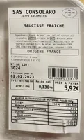 Saucisse fraiche