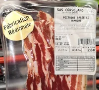 Poitrine salée