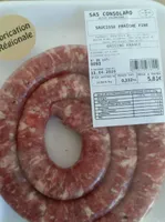Saucisse fraîche fine