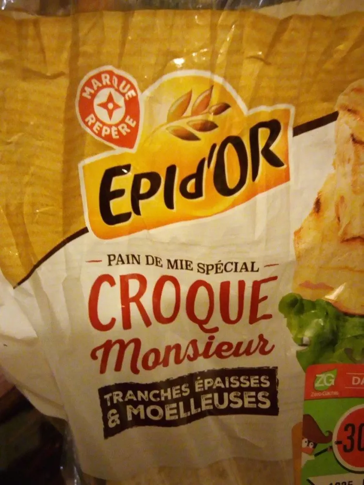 Pain de mie spécial croque monsieur