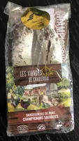 Saucisson sec de porc champignons sauvages