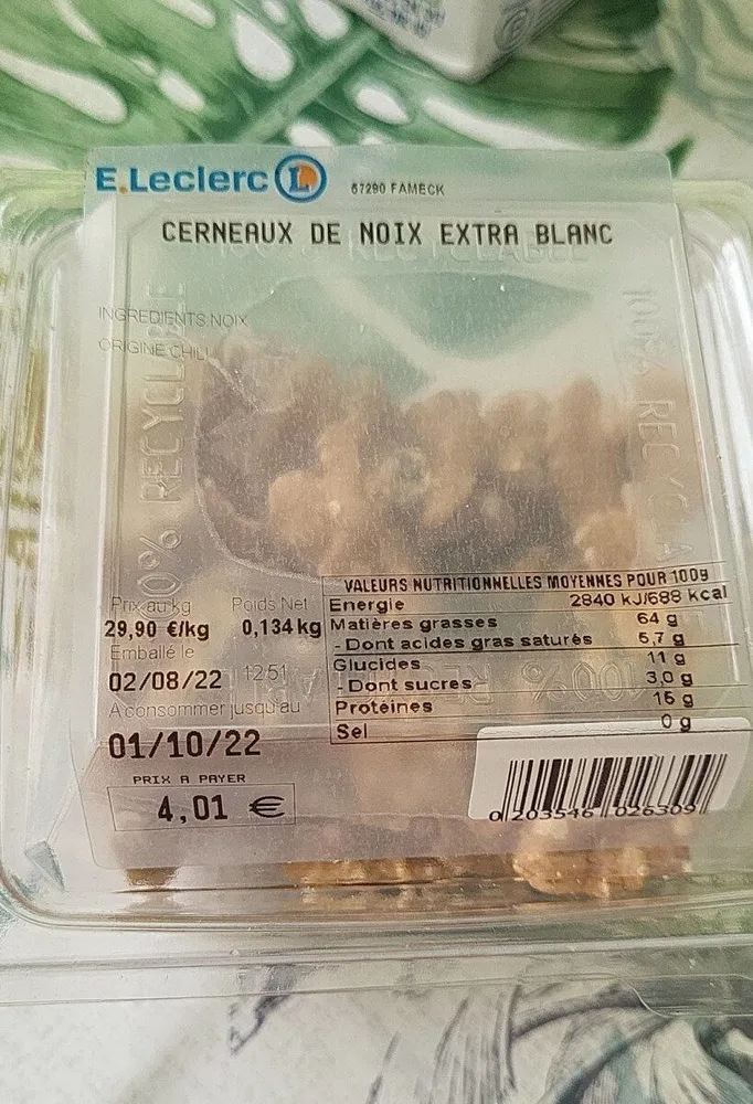 Cerneaux de noix extra blanc