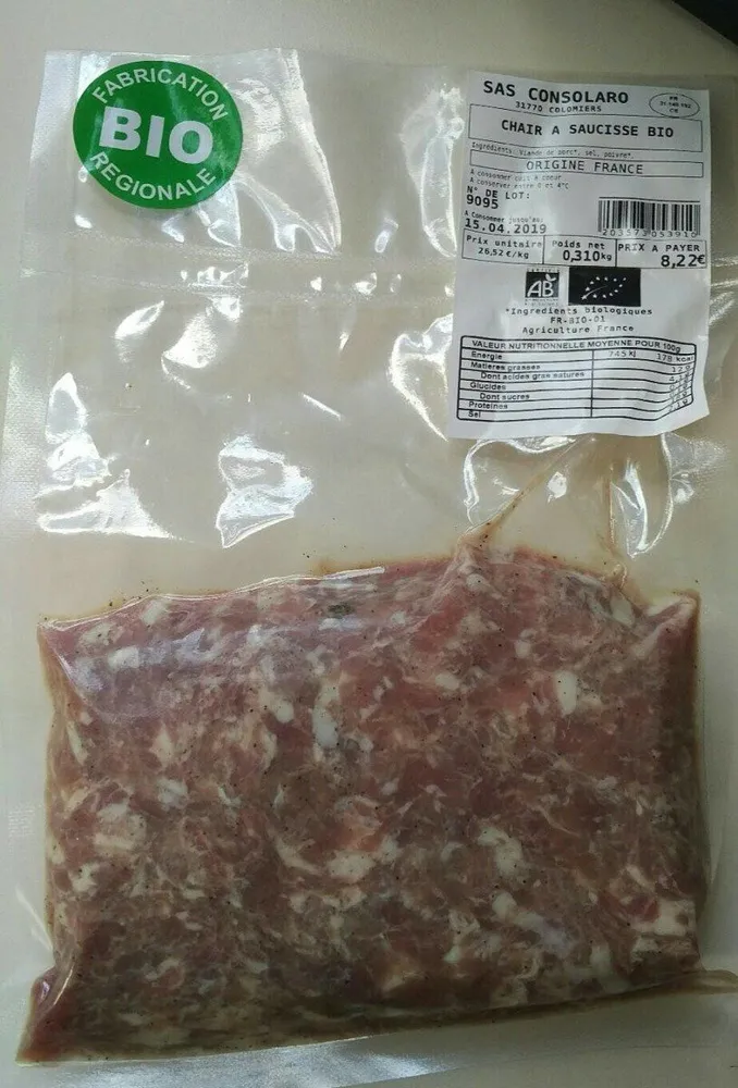 Chair a saucisse BIO