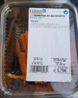 Carottes  en bâtonnet