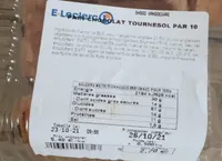 Pain chocolat tournesol
