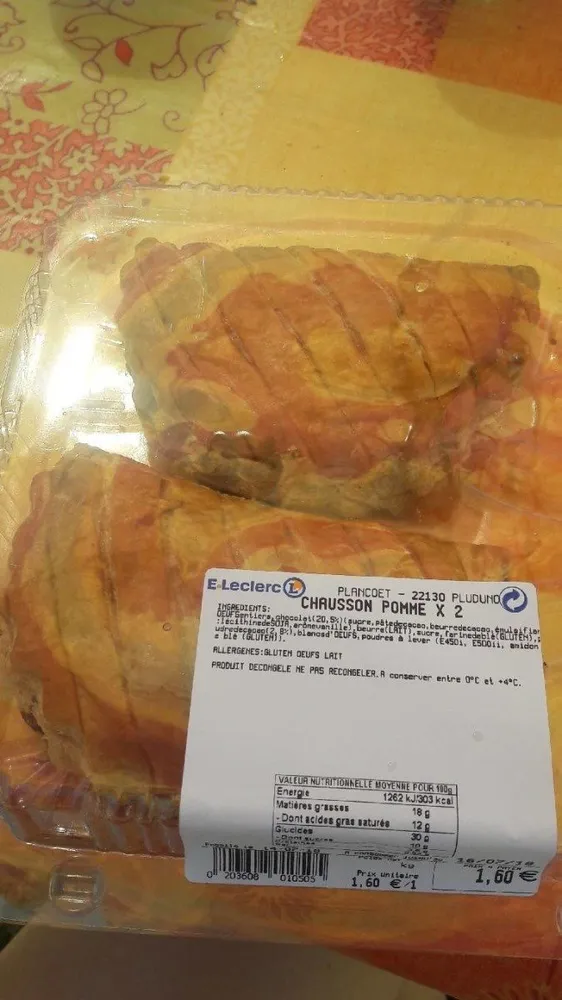Chausson aux pomme x2