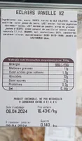 éclairs vanille x2