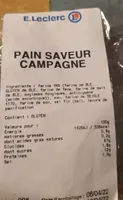 Pain saveur campagne