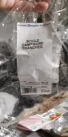 Boule pain campagne tranché