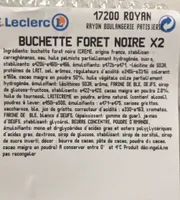 Buchette Foret Noire x2