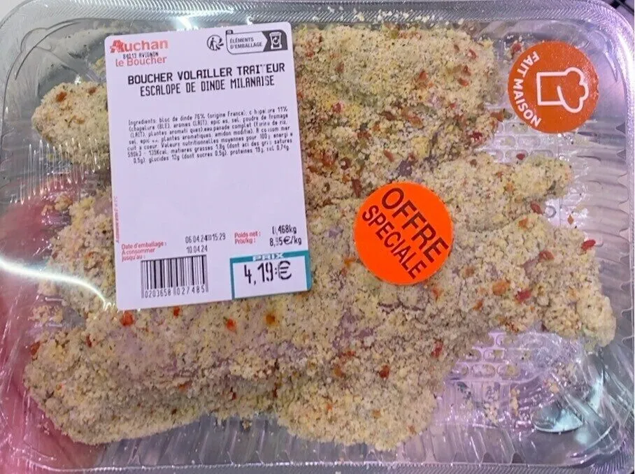 Escalope de dinde milanaise