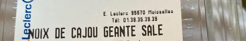 Noix de cajou geant sale